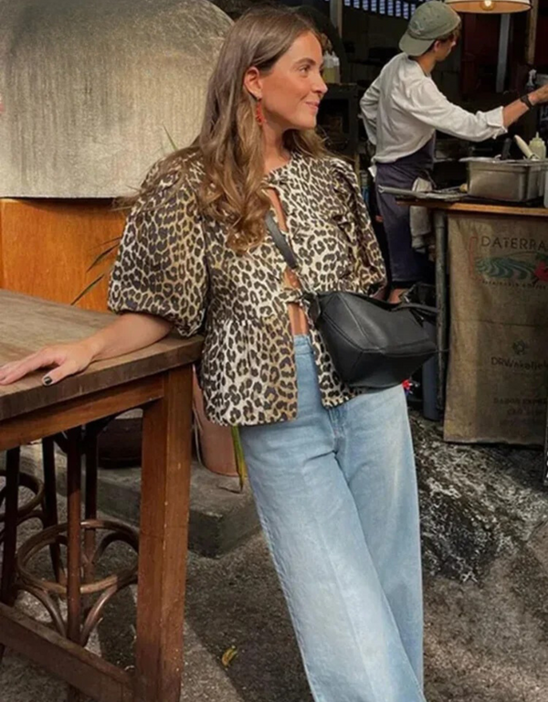 Camisa casual Leopardo